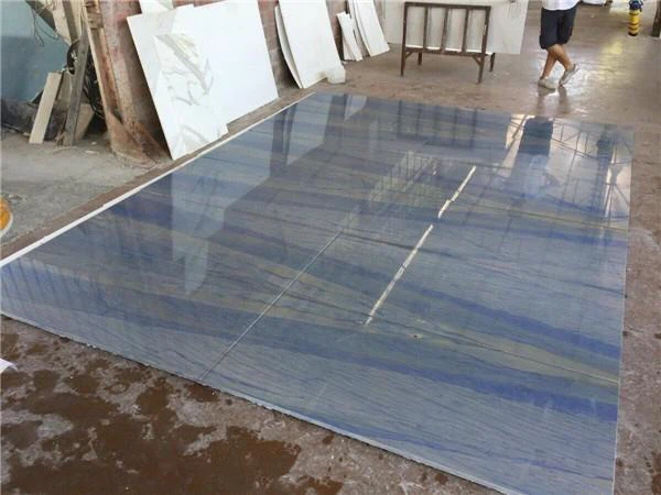 blue macaubas quartzite  polished