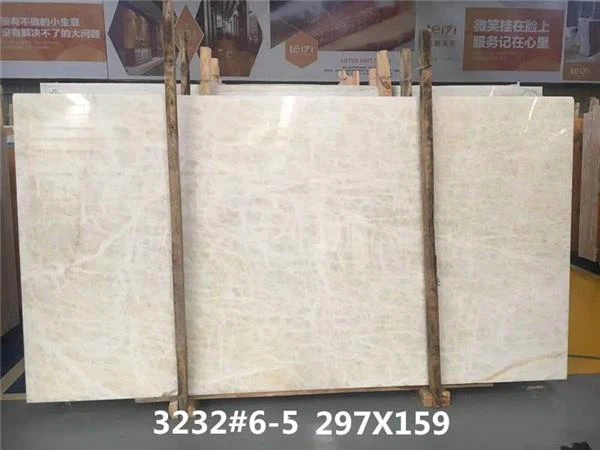 white ice onyx slab