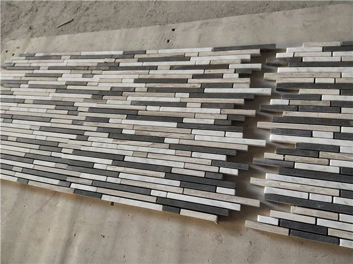 Mixed mosaic tiles for backsplash