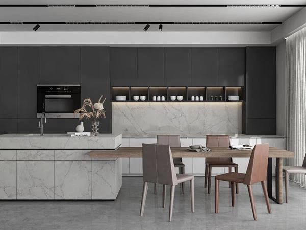 Mặt bàn thạch anh trắng Alpine