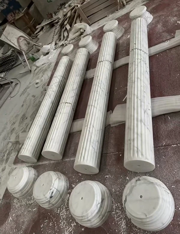 calacatta marble columns