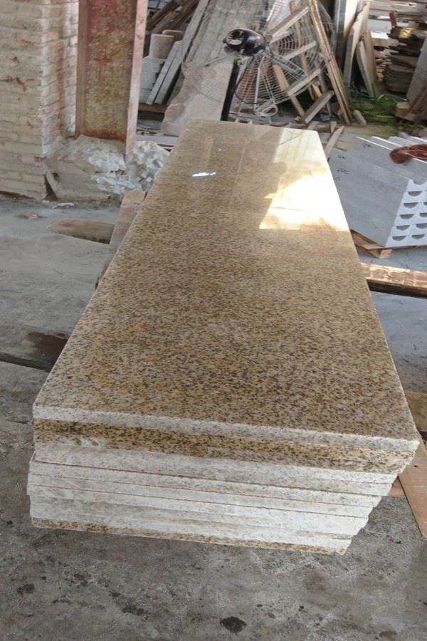 gold color granite countertops
