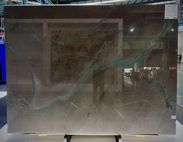Green and Purple Marble Slabs