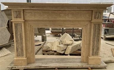 Lò sưởi Travertine màu be