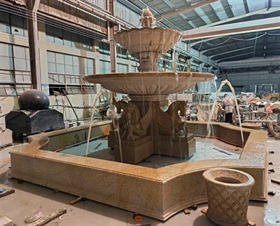 Đài phun nước đá granit
