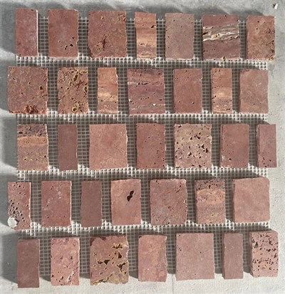 Gạch khảm travertine lộn xộn