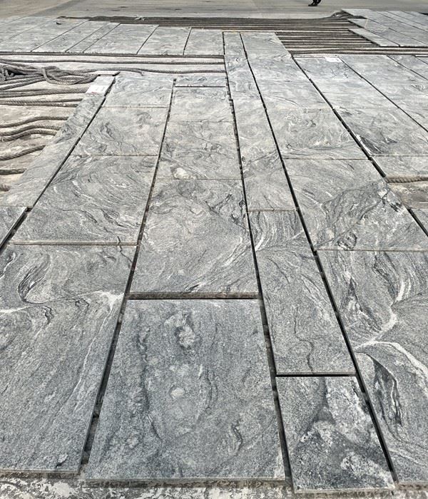 Wisconsin White granite floor tiles